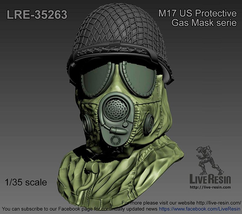 1/35 M17 美国军用防毒面具(1) - 点击图像关闭