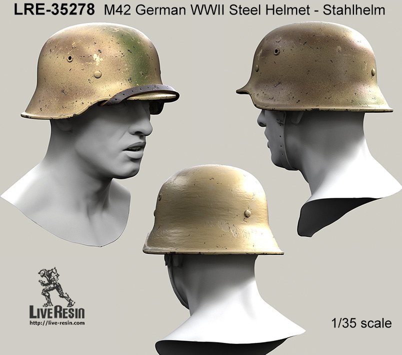 1/35 二战德国 M42 头盔(1) - 点击图像关闭