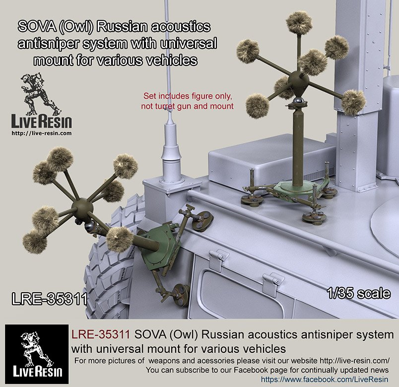 1/35 SOVA (Owl) 俄罗斯声学反狙击手系统 - 点击图像关闭