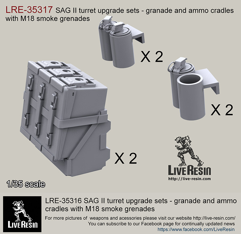 1/35 SAG 装甲炮塔装备配件树脂改造件