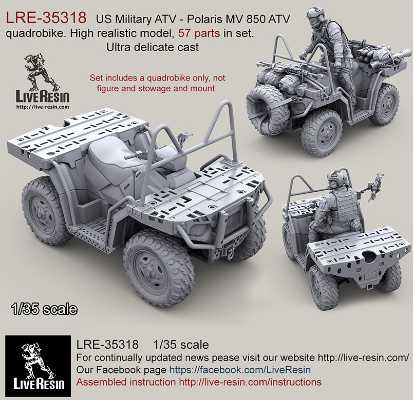 1/35 现代美国 MV-850 ATV 全地形车树脂套件 - 点击图像关闭