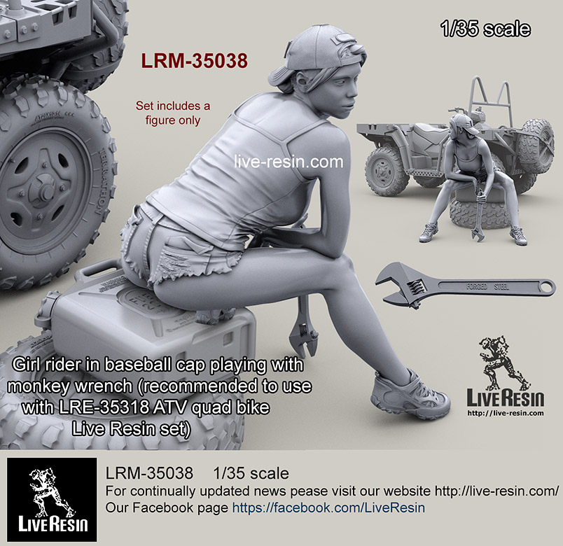 1/35 ATV 女骑手(8) 1/35 ATV 女骑手(8)