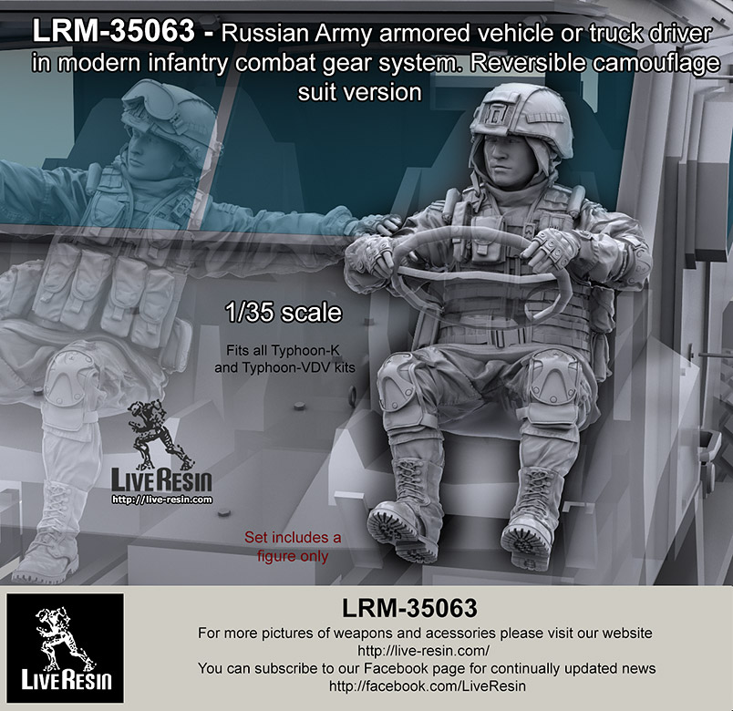 1/35 现代俄罗斯陆军装甲车辆驾驶员(16) - 点击图像关闭