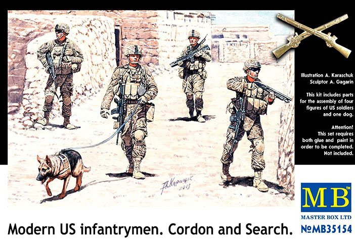 1/35 现代美国步兵"警戒与搜索" - 点击图像关闭