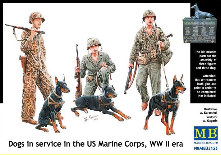 1/35 二战美国陆战队与军犬 - 点击图像关闭