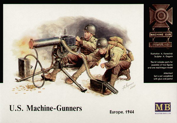 1/35 二战美国勃朗宁机枪手"欧洲战线1944年"
