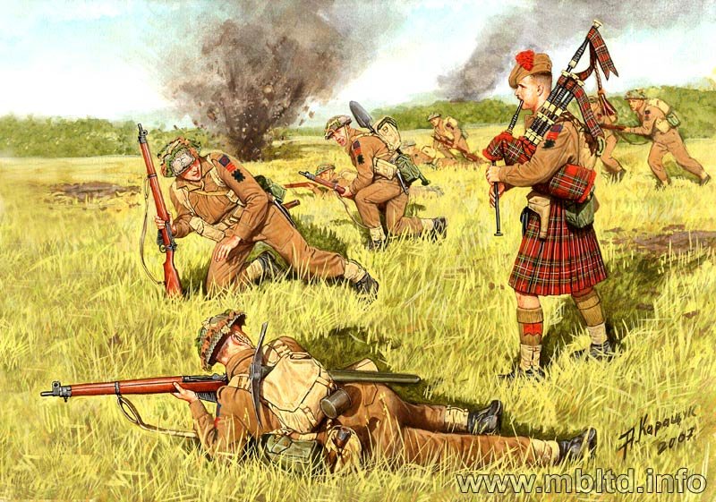 1/35 二战苏格兰步兵 - 点击图像关闭