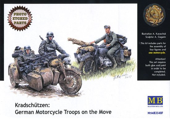 1/35 二战德国机械化摩托部队(配BMW R75)