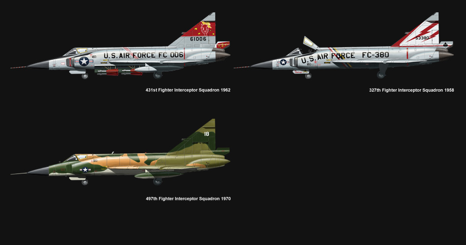 1/72 现代美国 F-102A 三角剑战斗机