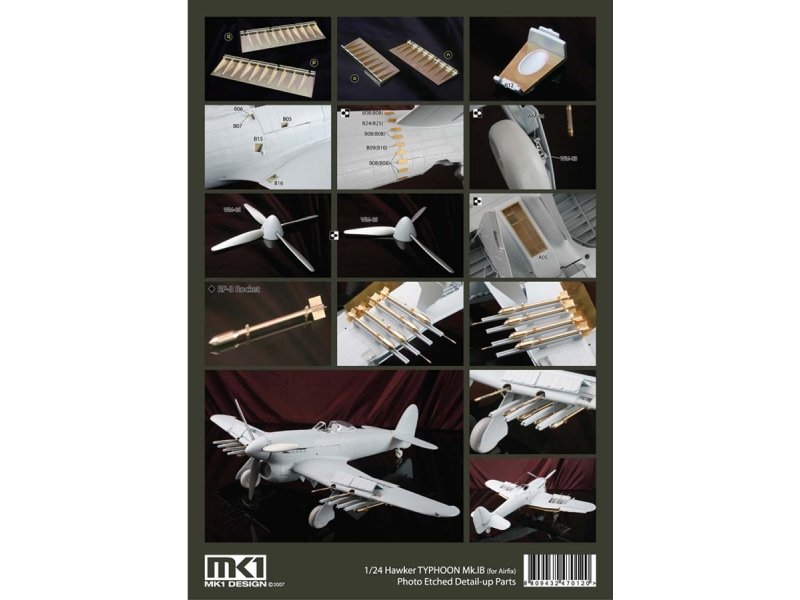 1/24 台风战斗机Mk.IB型改造蚀刻片(配Airfix)