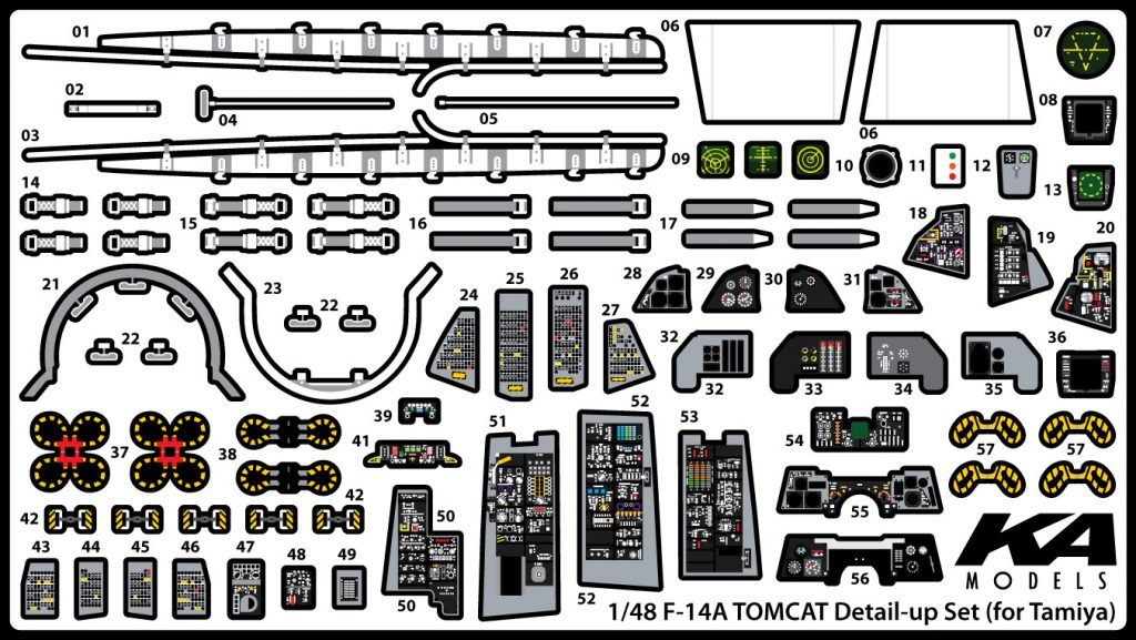 1/48 F-14A 雄猫战斗机改造蚀刻片(配田宫) - 点击图像关闭