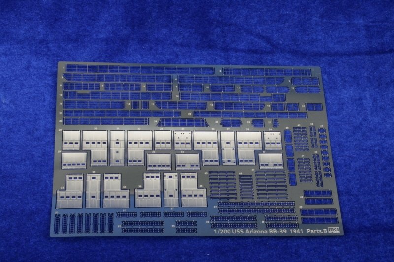 1/200 二战美国 BB-39 亚利桑那号战列舰改造蚀刻豪华套装