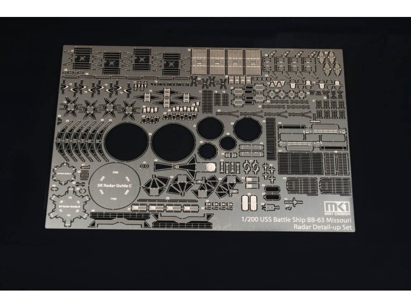 1/200 二战美国 BB-63 密苏里号战列舰改造蚀刻豪华套装