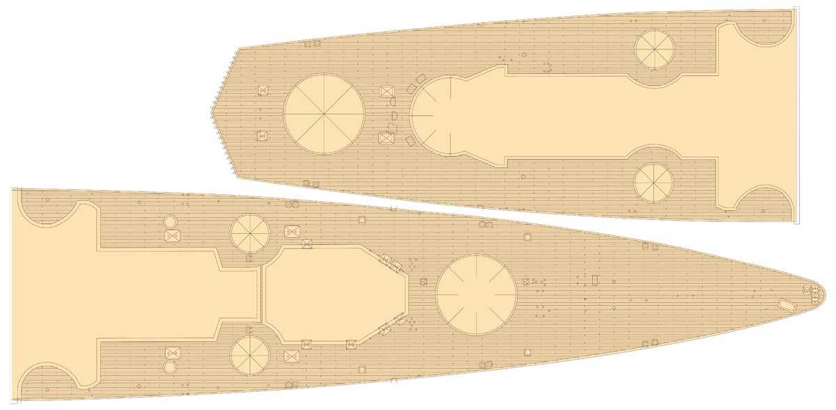 1/200 二战德国沙恩霍斯特号战列舰改造蚀刻超值套装(配小号手)