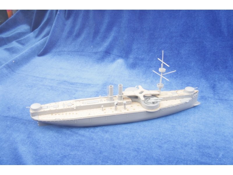 1/350 清代中国海军定远号铁甲舰木甲板改造件(配威骏) - 点击图像关闭