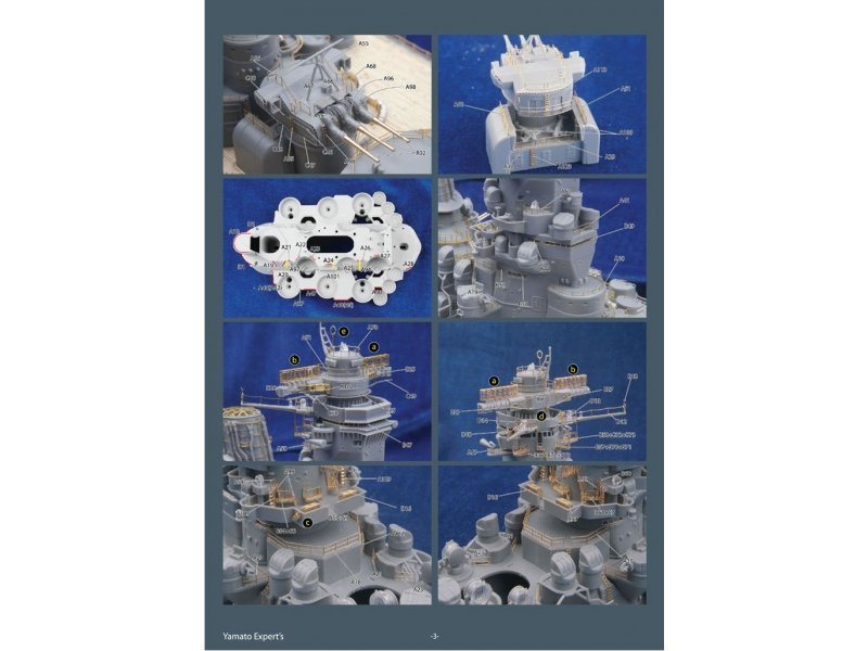 1/350 二战日本新大和号战列舰蚀刻片与木甲板改造件豪华版(配田宫78025)