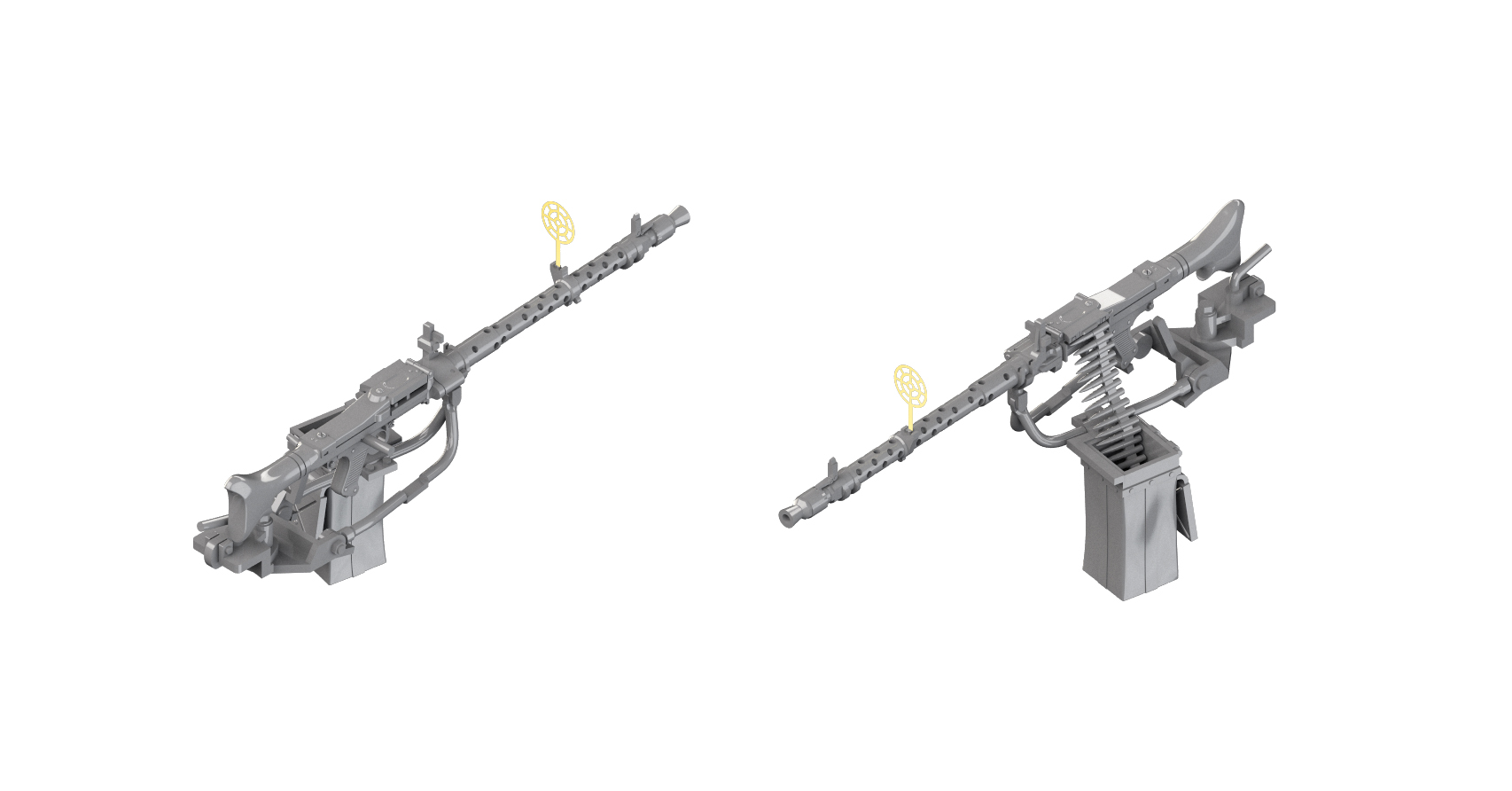 1/35 二战德国 MG34 通用机枪树脂套件