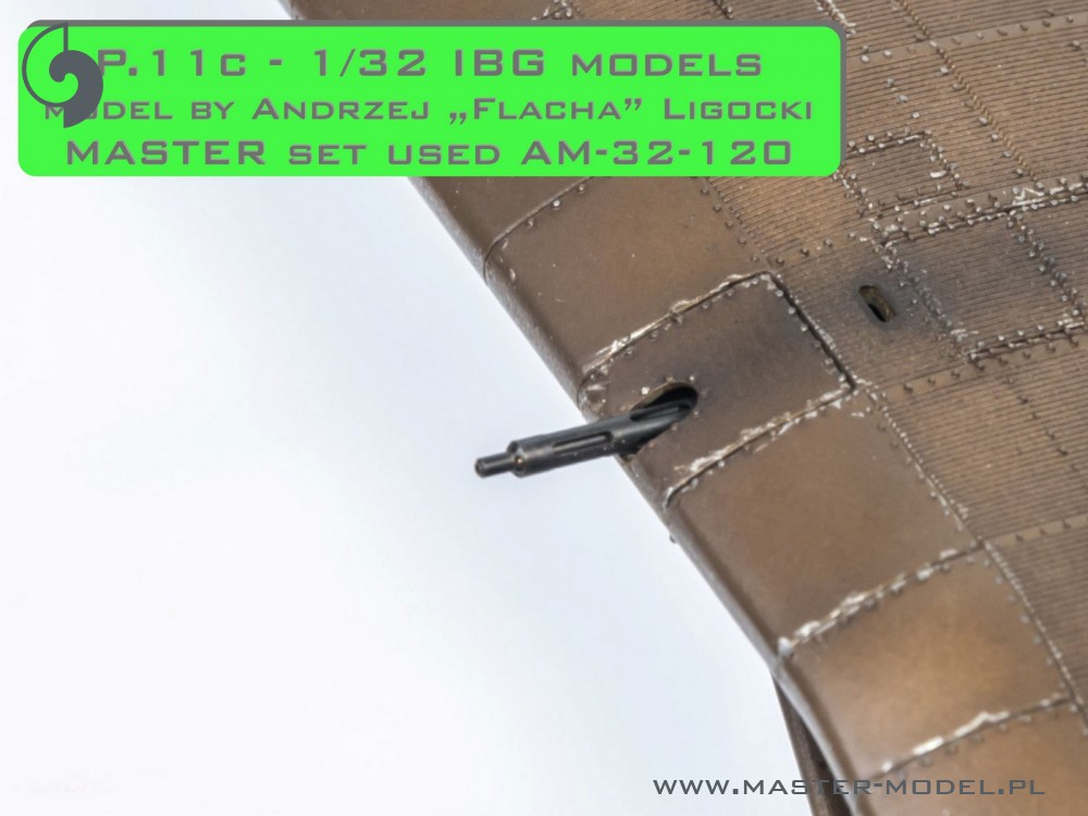 1/32 PZL P.11c 海鸥翼战斗机 wz.33 机枪金属炮管与瞄准具与文氏管