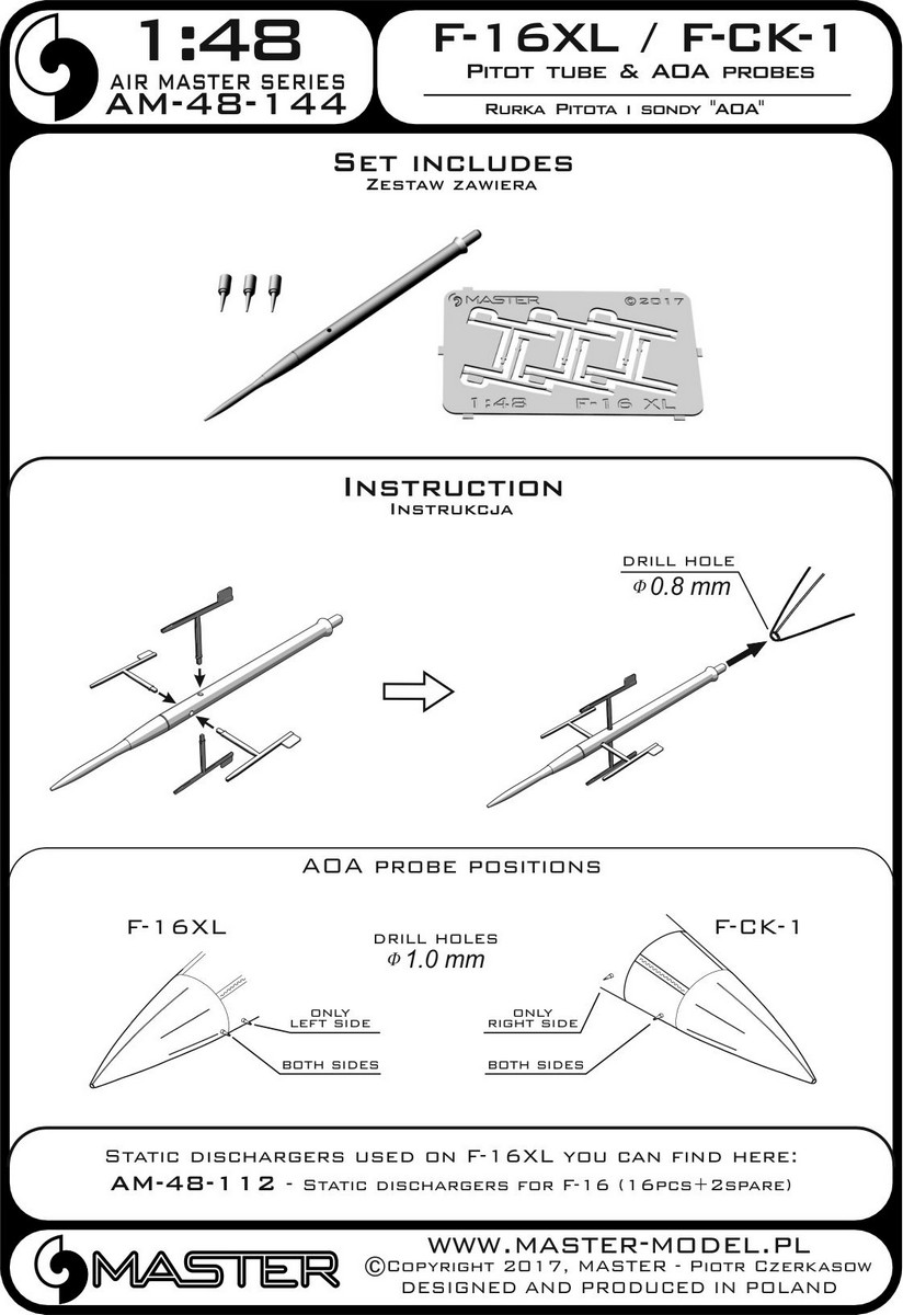 1/48 F-16XL, F-CK-1 空速管与探针 - 点击图像关闭