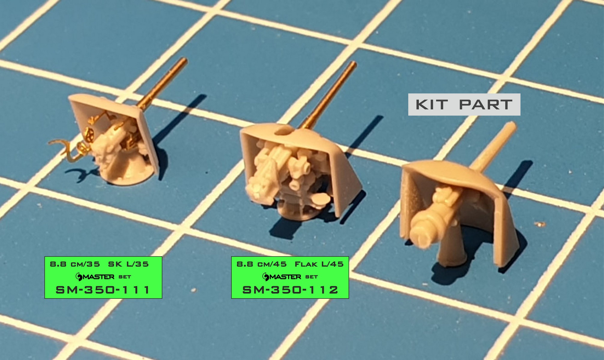 1/350 一战德国 8.8cm Flak L/45 舰炮 - 点击图像关闭