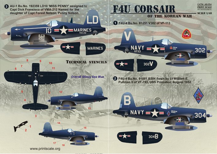 1/48 F4U 海盗攻击机"朝鲜战争" - 点击图像关闭