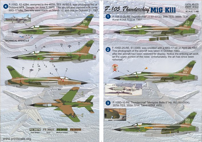 1/48 F-105 雷公战斗机"米格杀手"