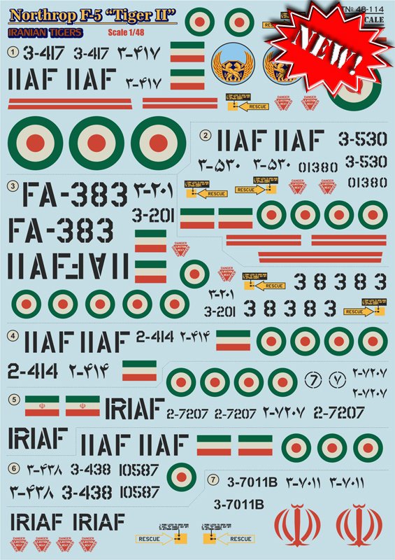 1/48 F-5 虎II战斗机"伊朗空军"(2) - 点击图像关闭