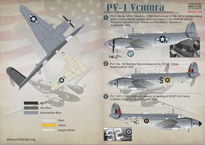 1/72 PV-1 文图拉巡逻轰炸机