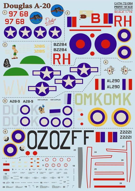 1/72 A-20 浩劫轻型轰炸机/波士顿III轰炸机