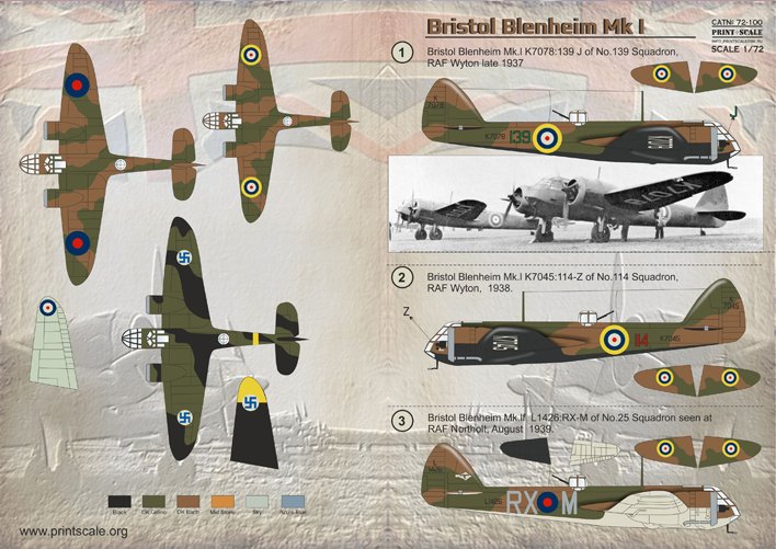 1/72 布里斯托尔布伦海姆轰炸机Mk.I型 - 点击图像关闭