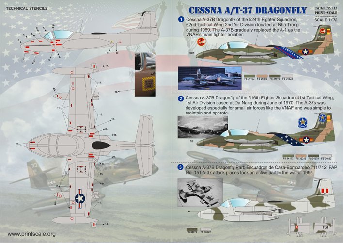 1/72 A/T-37 蜻蜓教练攻击机