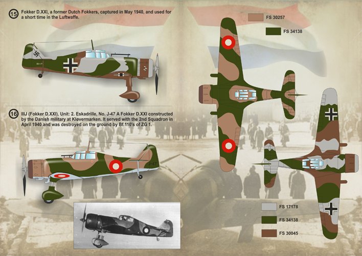 1/72 福克战斗机D.XXI型 - 点击图像关闭