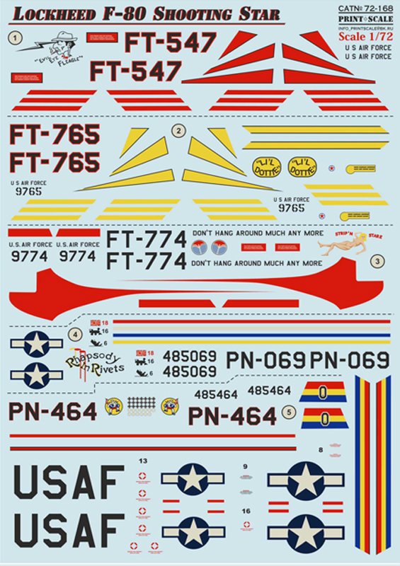 1/72 F-80 流星战斗机 - 点击图像关闭