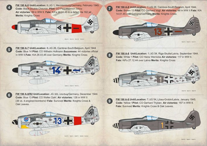1/72 Fw190A-7, A-8 福克武尔夫战斗机 - 点击图像关闭