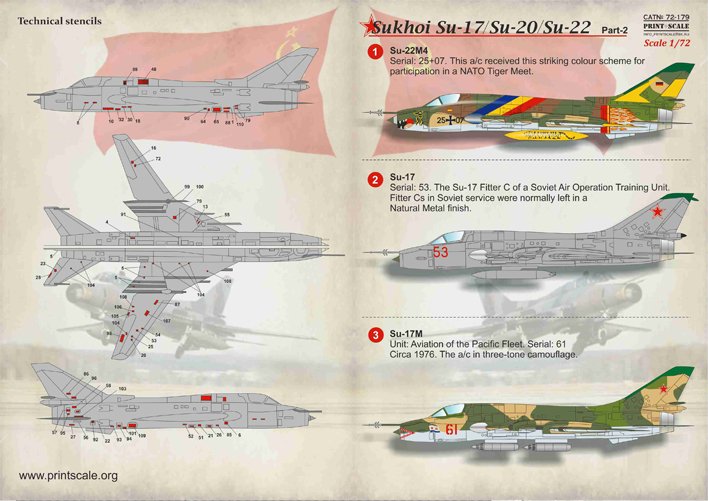 1/72 Su-17 Su-20 Su-22 装配匠战斗轰炸机 - 点击图像关闭