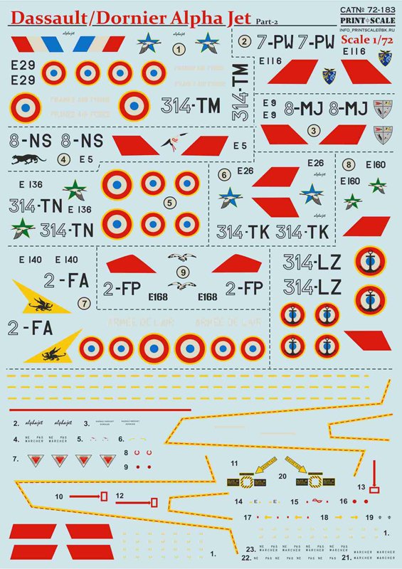 1/72 达索/多尼尔阿尔法战斗教练机(2)