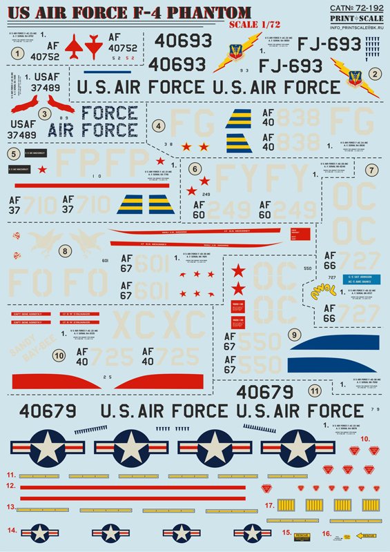 1/72 F-4 鬼怪II战斗机"美国空军"