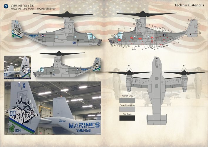1/72 V-22 鱼鹰倾转旋翼机