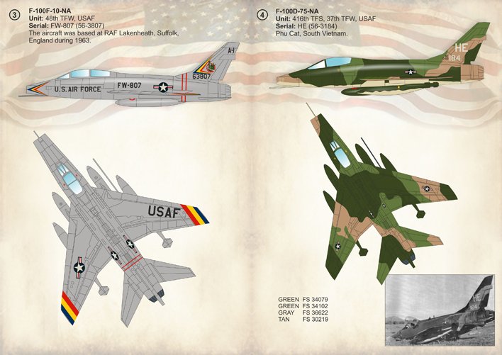 1/72 F-100 超佩刀战斗机