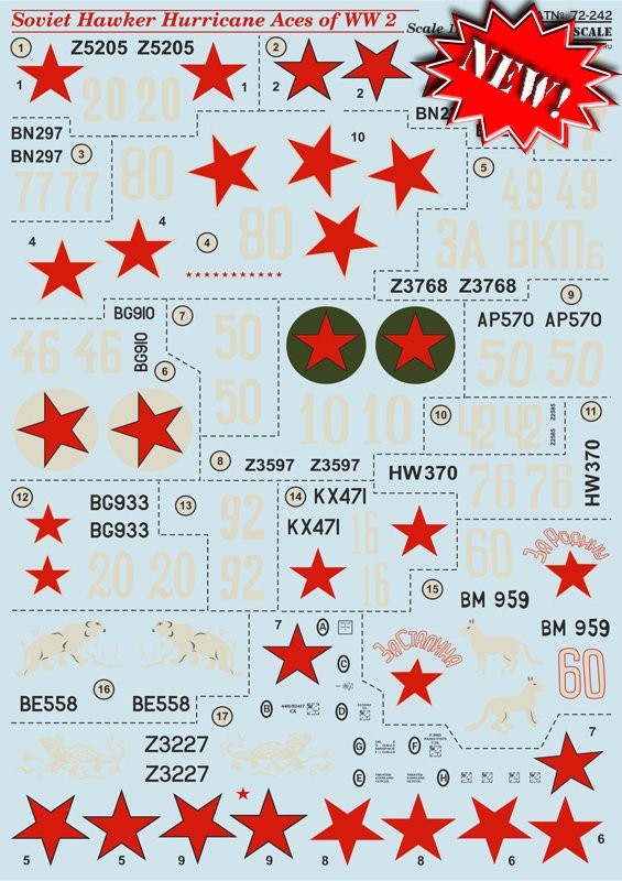 1/72 飓风战斗机"二战苏联王牌战斗机" - 点击图像关闭