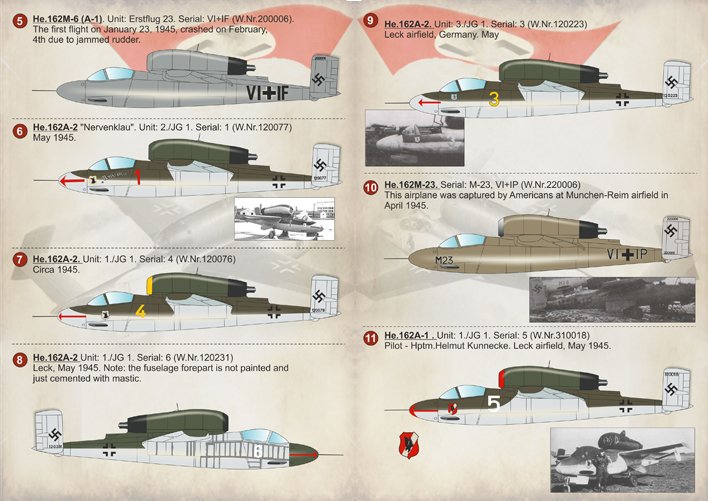 1/72 He162 火蜥蜴战斗机