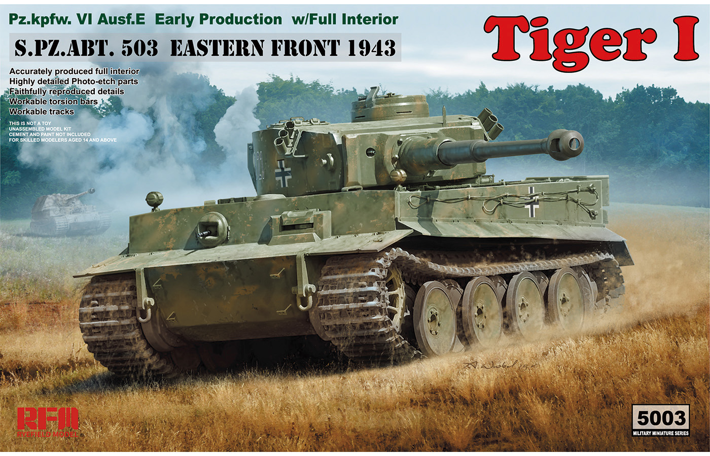 1/35 二战德国虎I重型坦克初期型(全内构)
