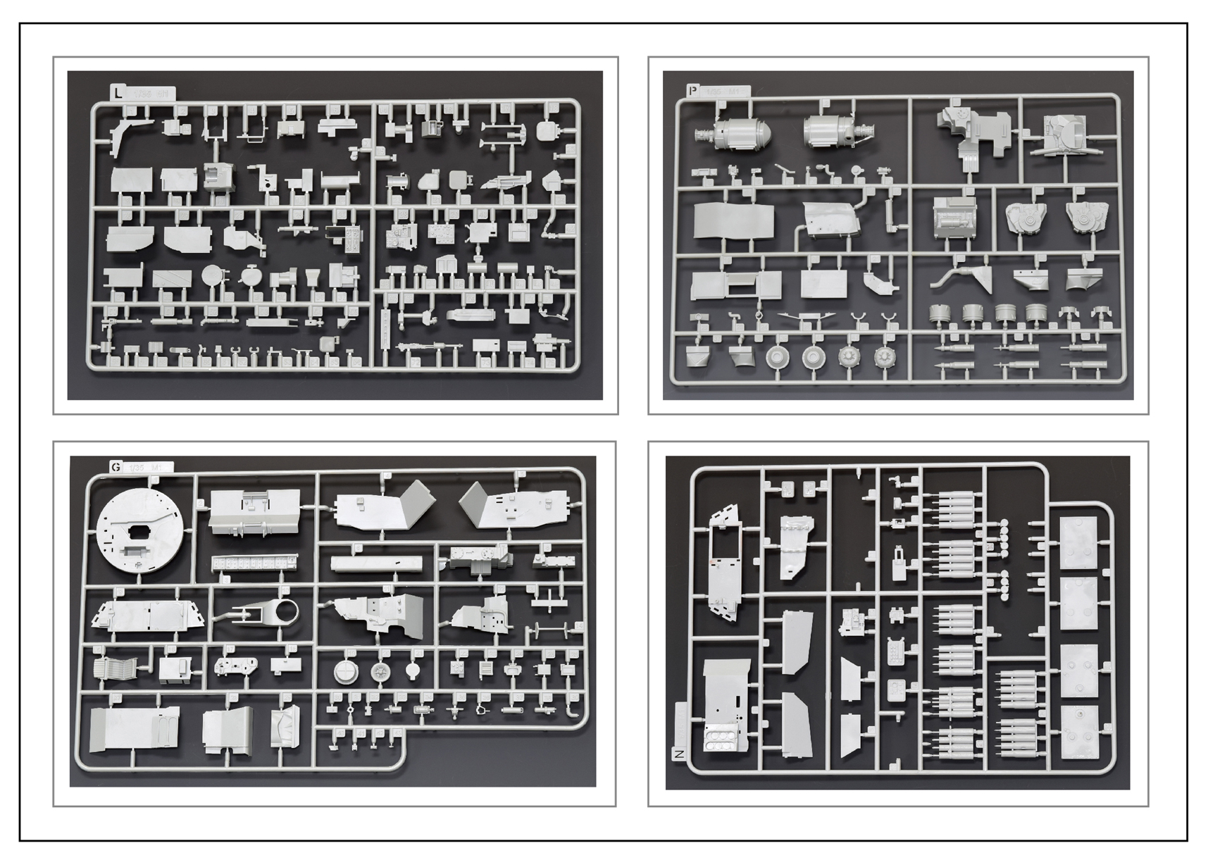 1/35 现代美国 M1A1/A2 艾布拉姆斯主战坦克(全内构)