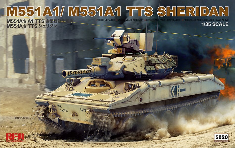 1/35 现代美国 M551A1/M551A1 TTS 谢里登轻型坦克 - 点击图像关闭