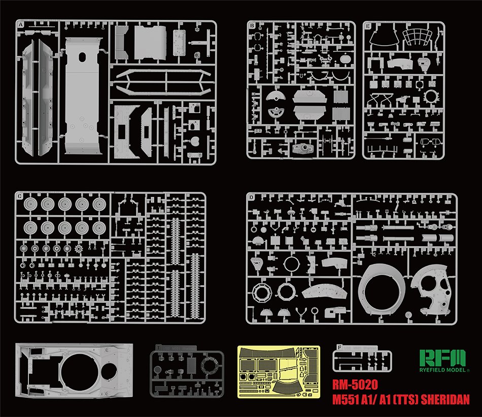 1/35 现代美国 M551A1/M551A1 TTS 谢里登轻型坦克 - 点击图像关闭