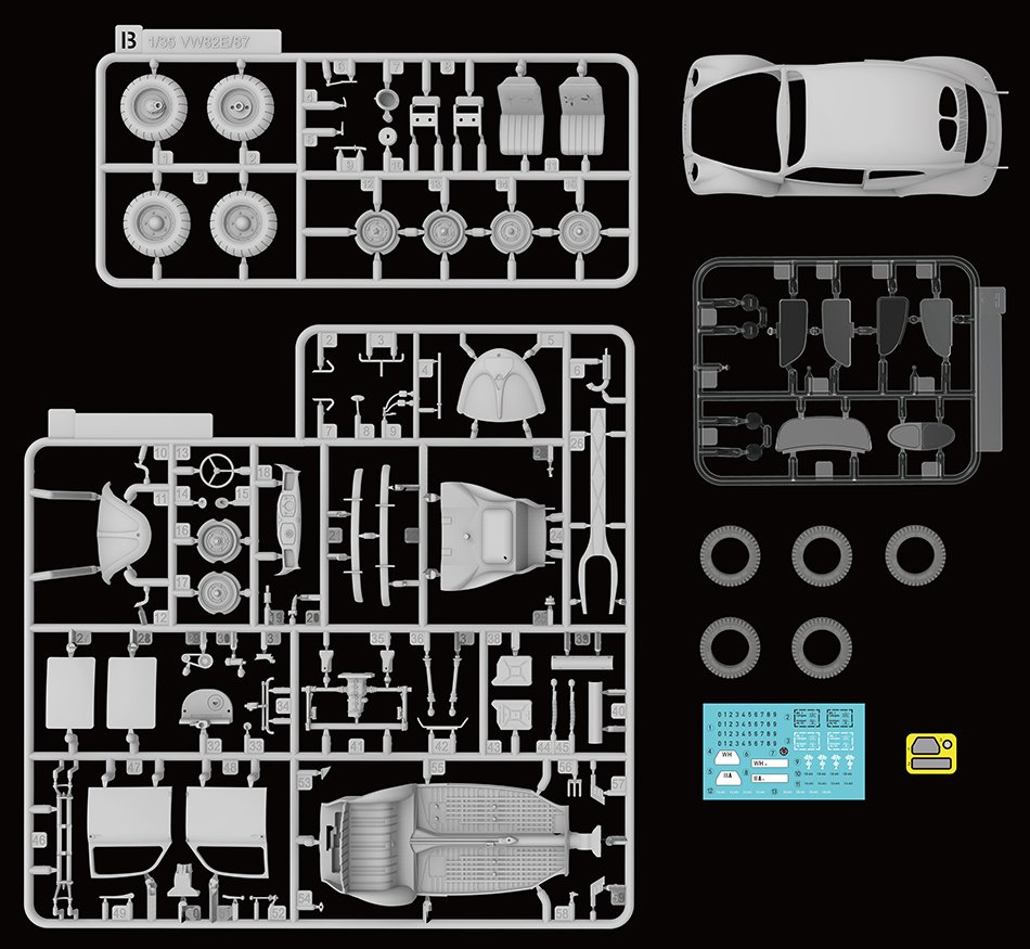 1/35 二战德国82型民用轿车