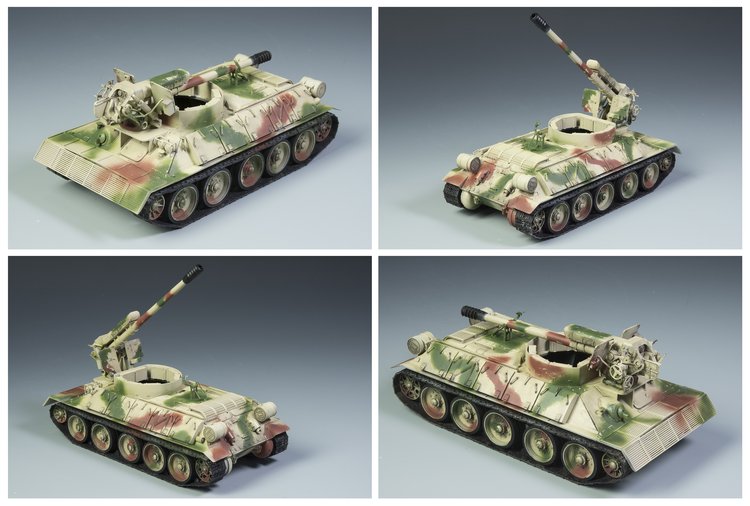 1/35 现代叙利亚 T-34/D30 122mm 自行榴弹炮 - 点击图像关闭