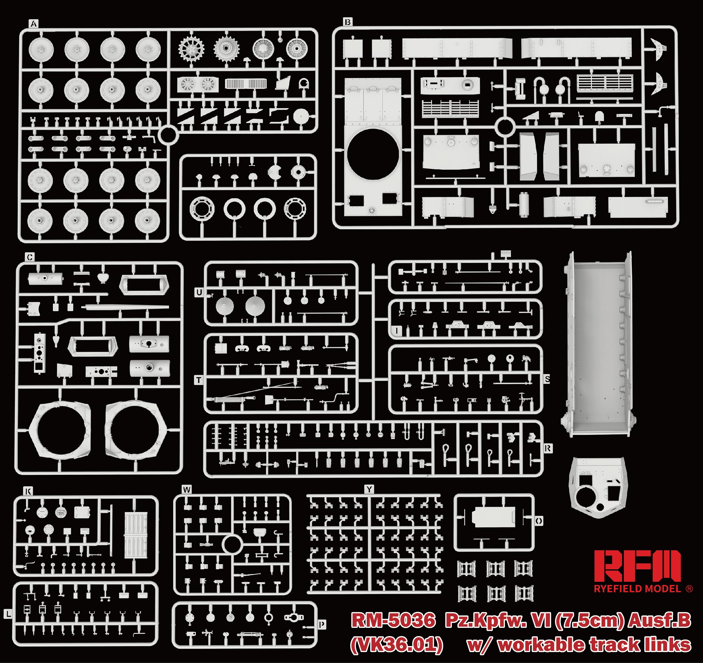 1/35 二战德国六号战车B型(7.5cm VK36.01)