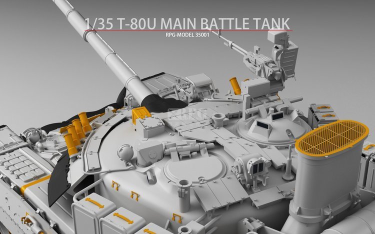 1/35 现代俄罗斯 T-80U 主战坦克 - 点击图像关闭