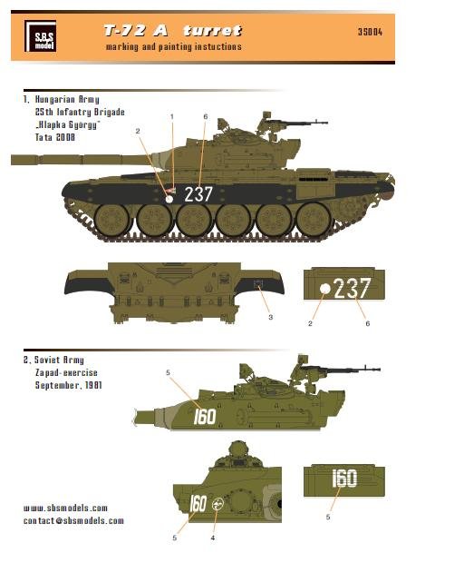 1/35 现代苏联 T-72A 主战坦克炮塔(配田宫) - 点击图像关闭